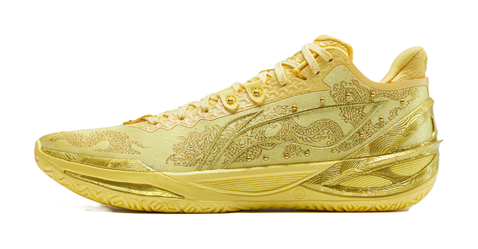 Li-Ning Liren 6 "Scale Armor" ABAV095-4 - Basketball Shoe Unisex Yellow Gold
