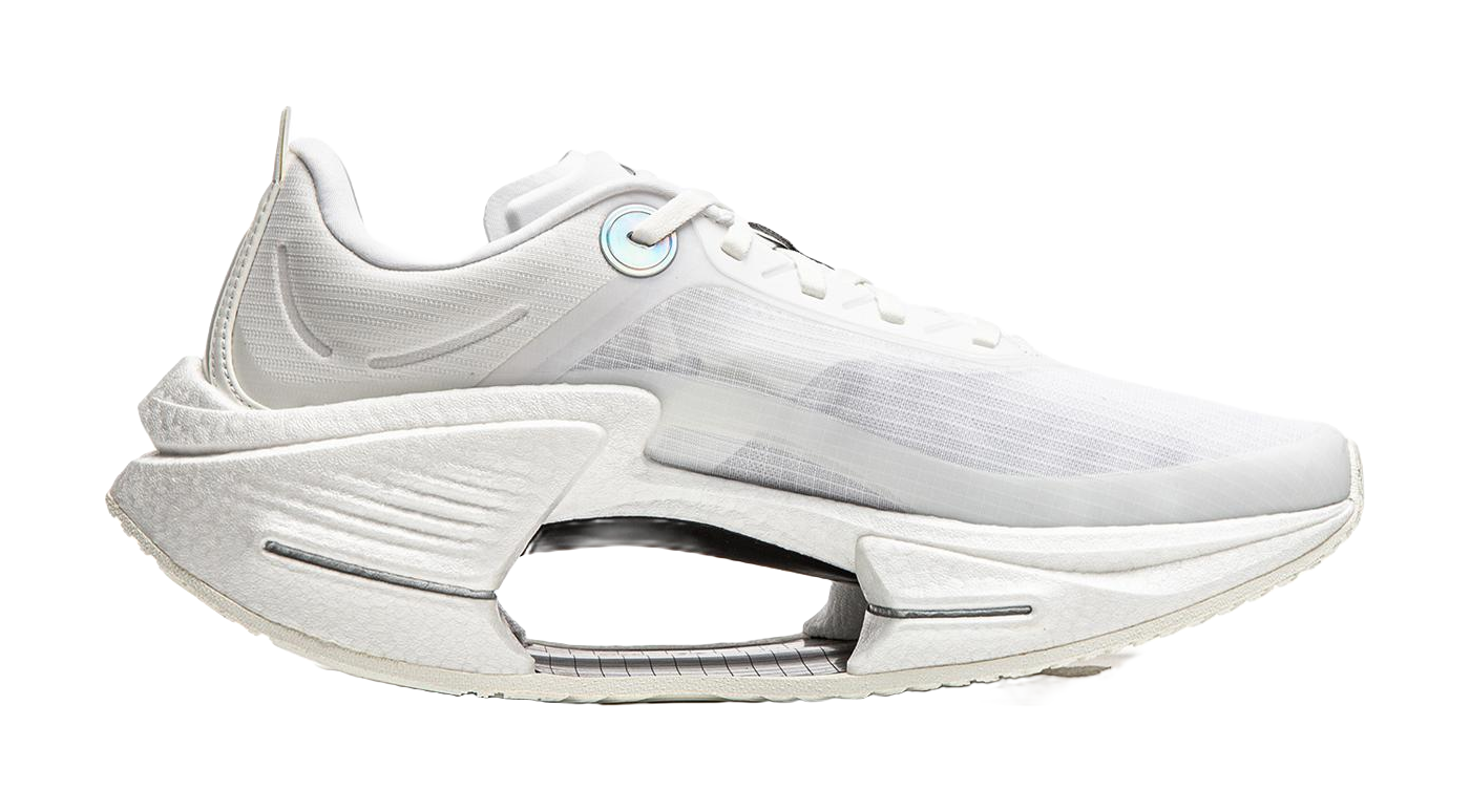 Li Ning Shadow 3 Essential Cushioning Support Rebound Low top Casual Running Shoes Mens Ivory  VJsneaker