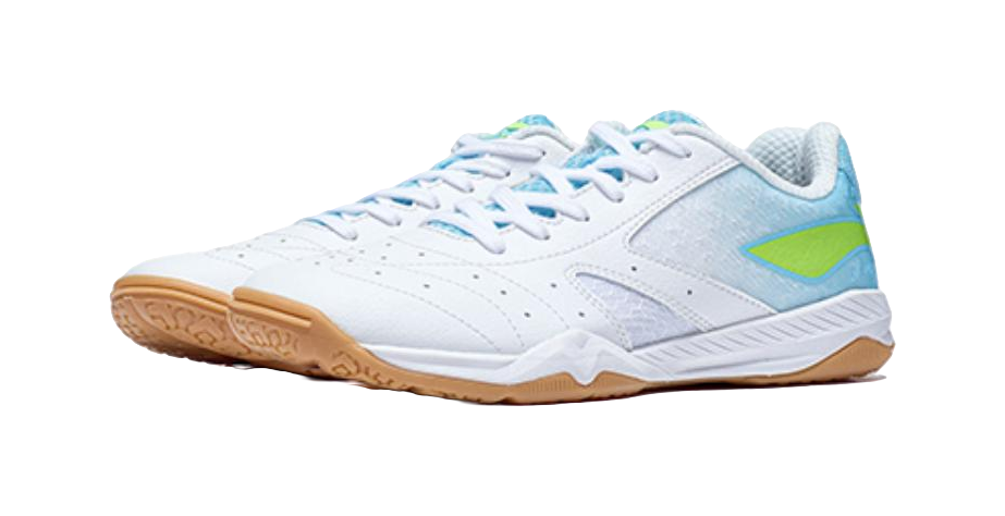 Li-Ning Champion Professional "White Blue" APPS001-6 - Table Tennis Shoe Unisex White Blue