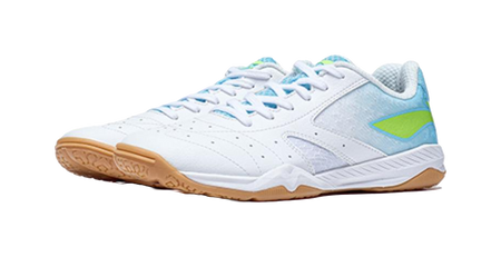 Li-Ning Champion Professional "White Blue" APPS001-6 - Table Tennis Shoe Unisex White Blue