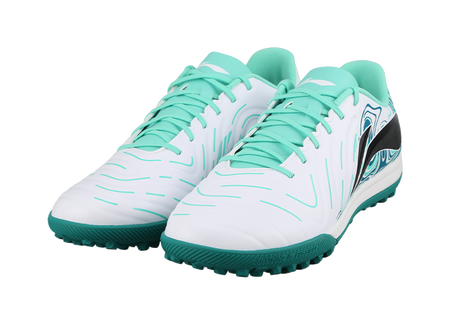 Li-Ning Jin 2 "White Green" YSTV005-3 - Entry-Level Turf Soccer Shoe Unisex