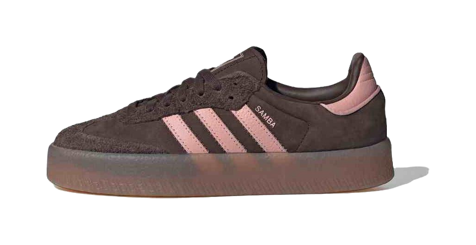 Adidas Wmns Sambae Dark Brown Wonder Mauve Womens  VJSNEAKER