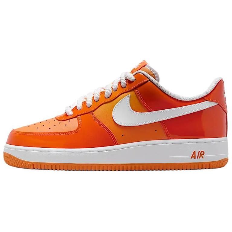 Nike Air Force 1 Low 07 Orange White Patent  vjsneaker.com