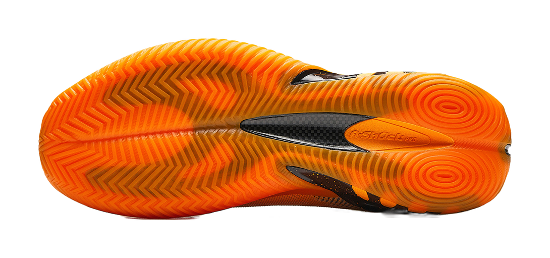 Anta Zap 3 Cushioning, Wear Resistant Low top Basketball Shoes Mens Black Orange  VJSNEAKER