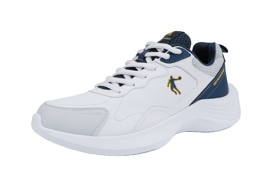 QIAODAN Light Run Speed Waterproof Low top Casual Running Shoes Men's Jordan White Gray Silver 