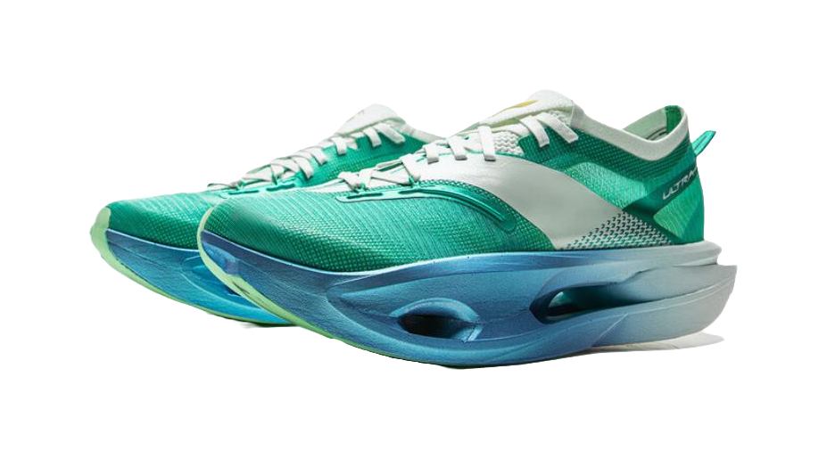 LiNing Feidian 5 ULTRA Cushioning, Slip Resistant, Rebound Low Top Running Shoes Unisex Green White Blue 