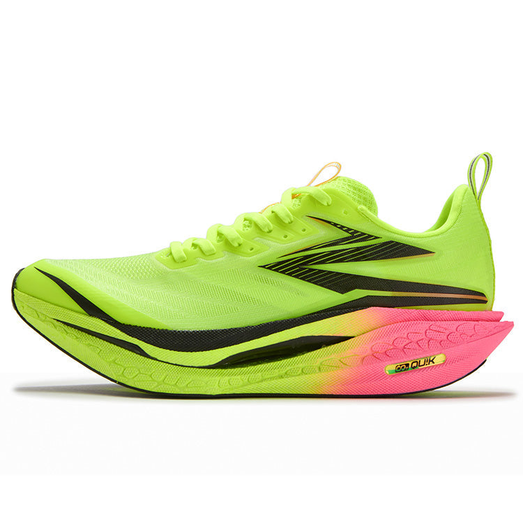 361° Flame 4 ET Cushioning Slip Resistant Abrasion Resistant Breathable Low top Running Shoes Unisex Neon Solar Yellow Pink