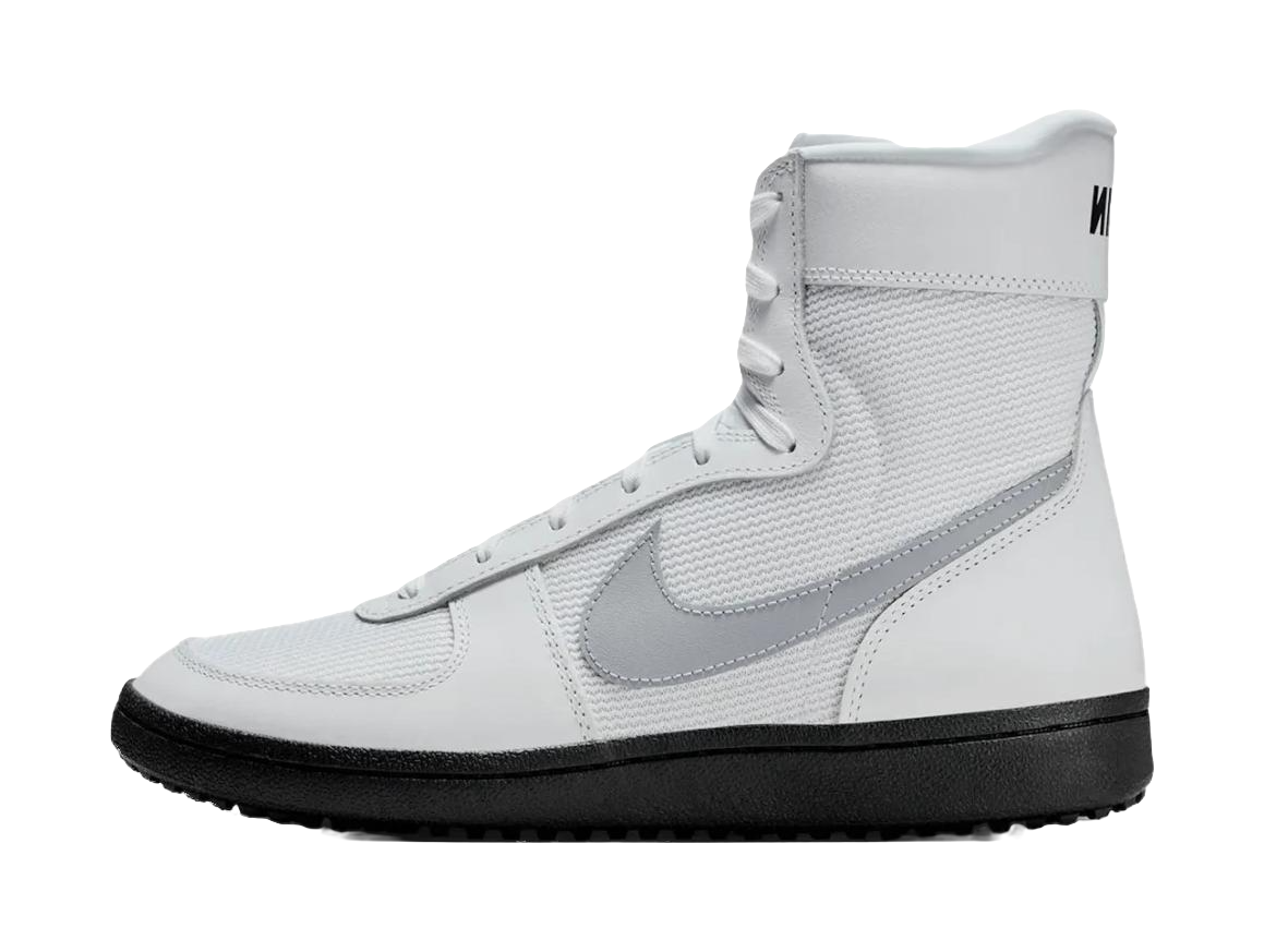 Nike x Stranger Things Field General High top Skateboard Shoes Womens White Wolf Gray  VJSNEAKER