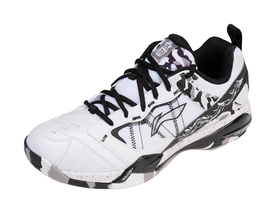 Li-Ning Invincible ACE "White Black" AYZW007-3 - Badminton Shoe Unisex White