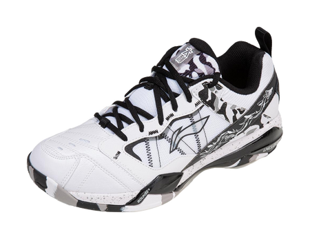 Li-Ning Invincible ACE "White Black" AYZW007-3 - Badminton Shoe Unisex White