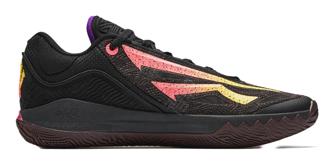 Anta KAI SPEED 2 Shock Absorbers Slip Resistant Abrasion Resistant Low top Basketball Shoes Mens Black Pink  VJSNEAKER