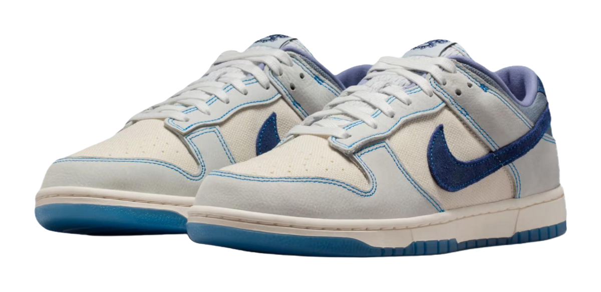 Nike Dunk Low top Skateboard Shoes Unisex White Blue  vjsneaker.com