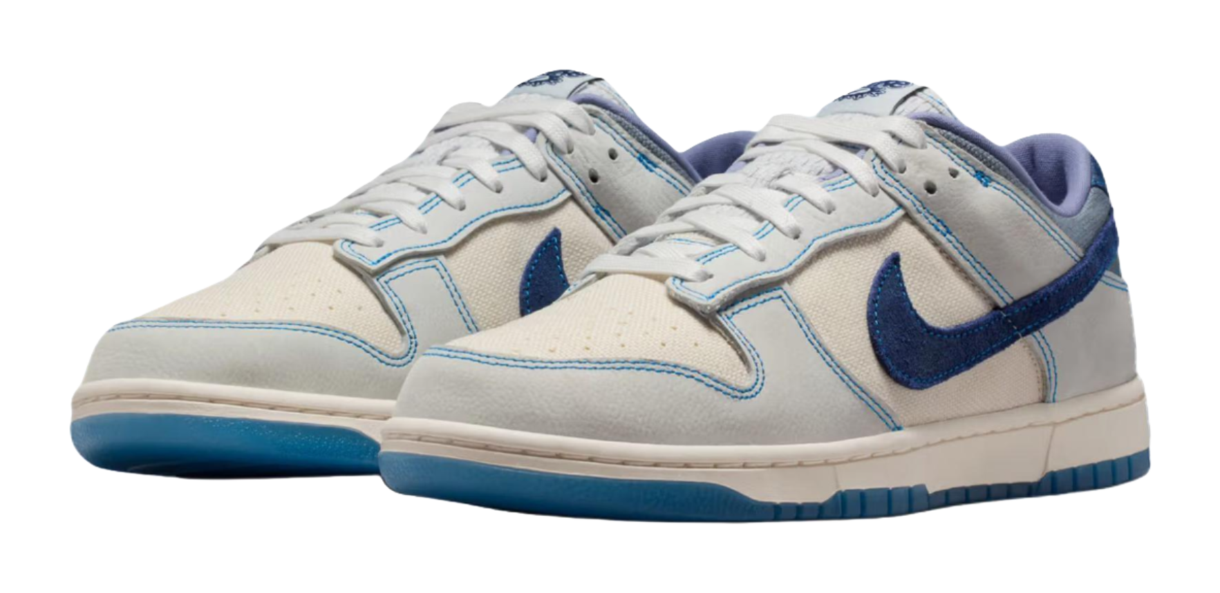 Nike Dunk Low top Skateboard Shoes Unisex White Blue  vjsneaker.com