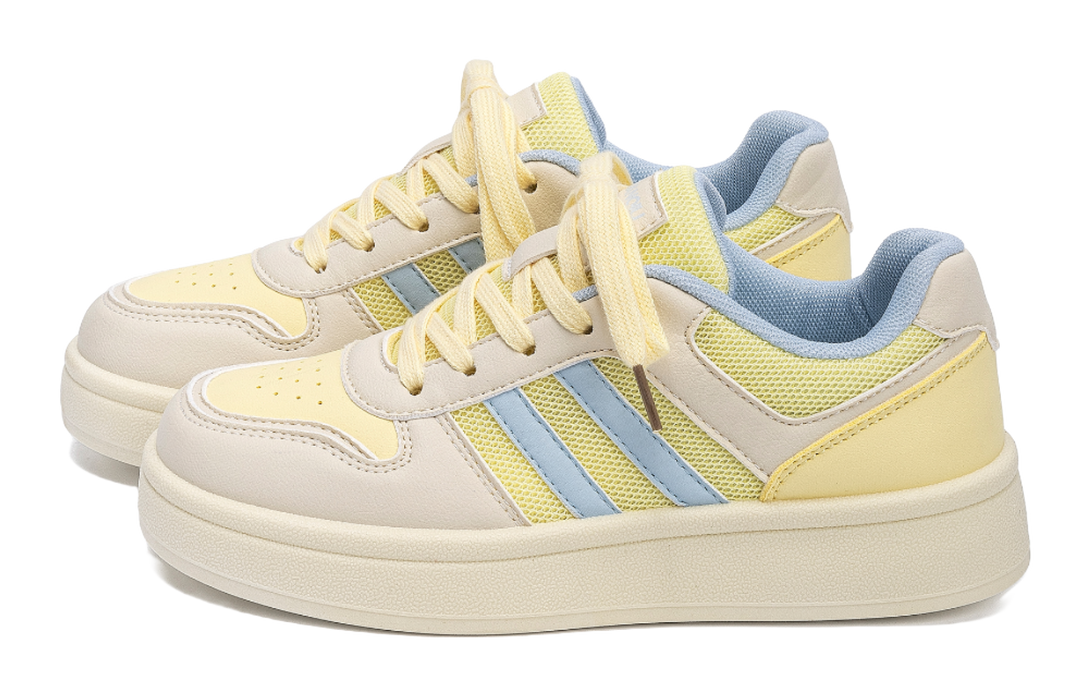 HUANQIU Coverage Slip Resistant Lightweight Height Increasing Low top Skateboard Shoes Women's 