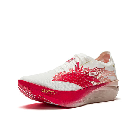 Anta C202 G9 2 "Running Horse" x Xu Beihong 122615573-1 - Marathon Racing Shoe Women White Red Pink