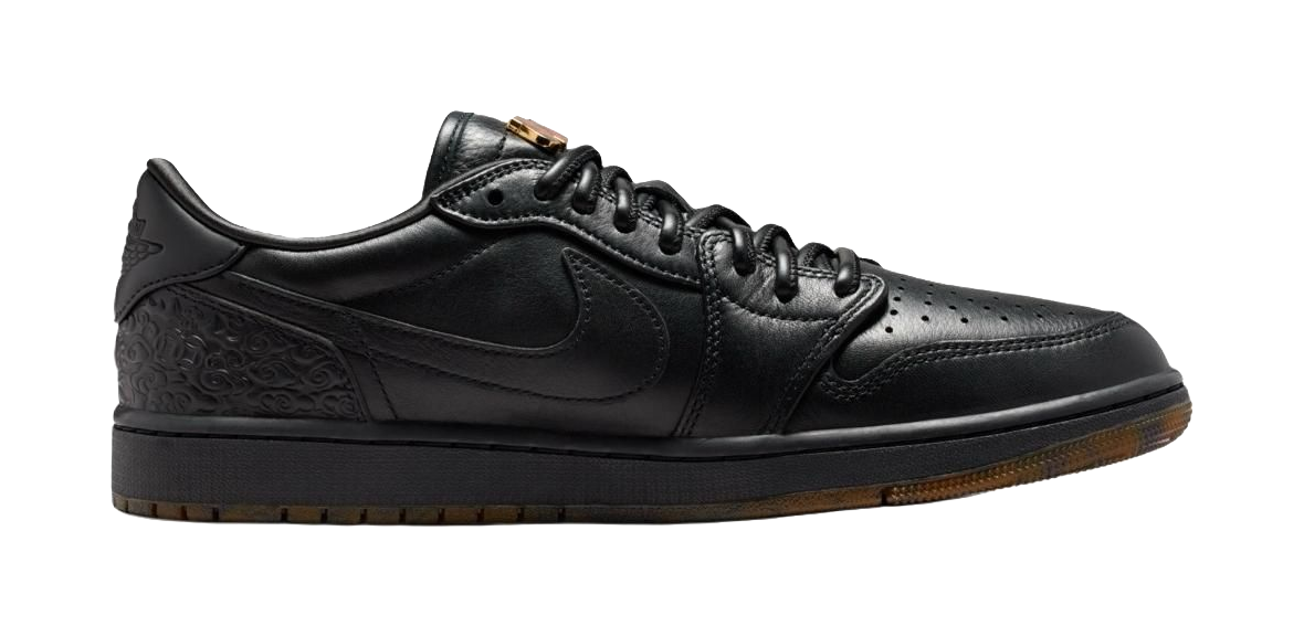 Jordan Air Jordan 1 Low top Vintage Basketball Shoes Mens Black  vjsneaker.com