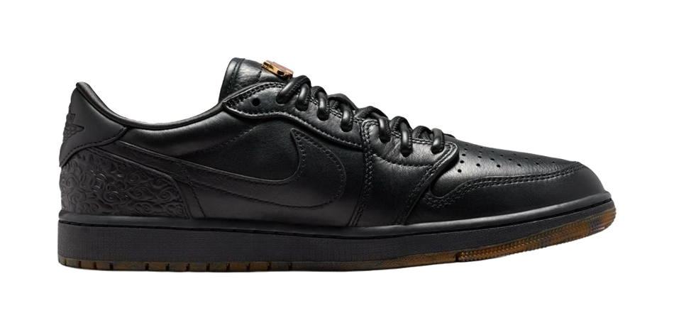Jordan Air Jordan 1 Low top Vintage Basketball Shoes Mens Black  vjsneaker.com