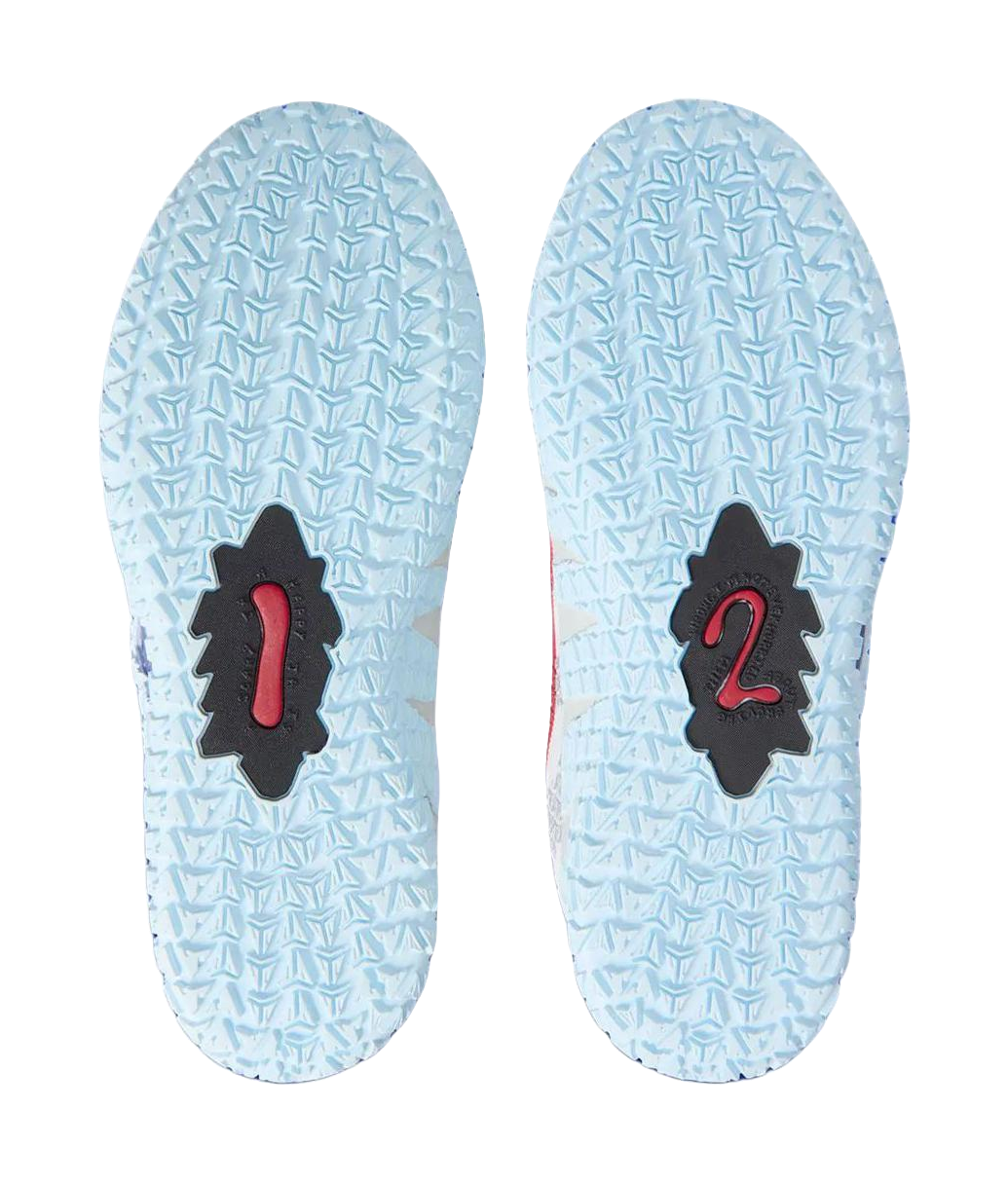 Nike Ja Morant 3 Low top Childrens Basketball Shoes White Blue Red Kids  vjsneaker.com