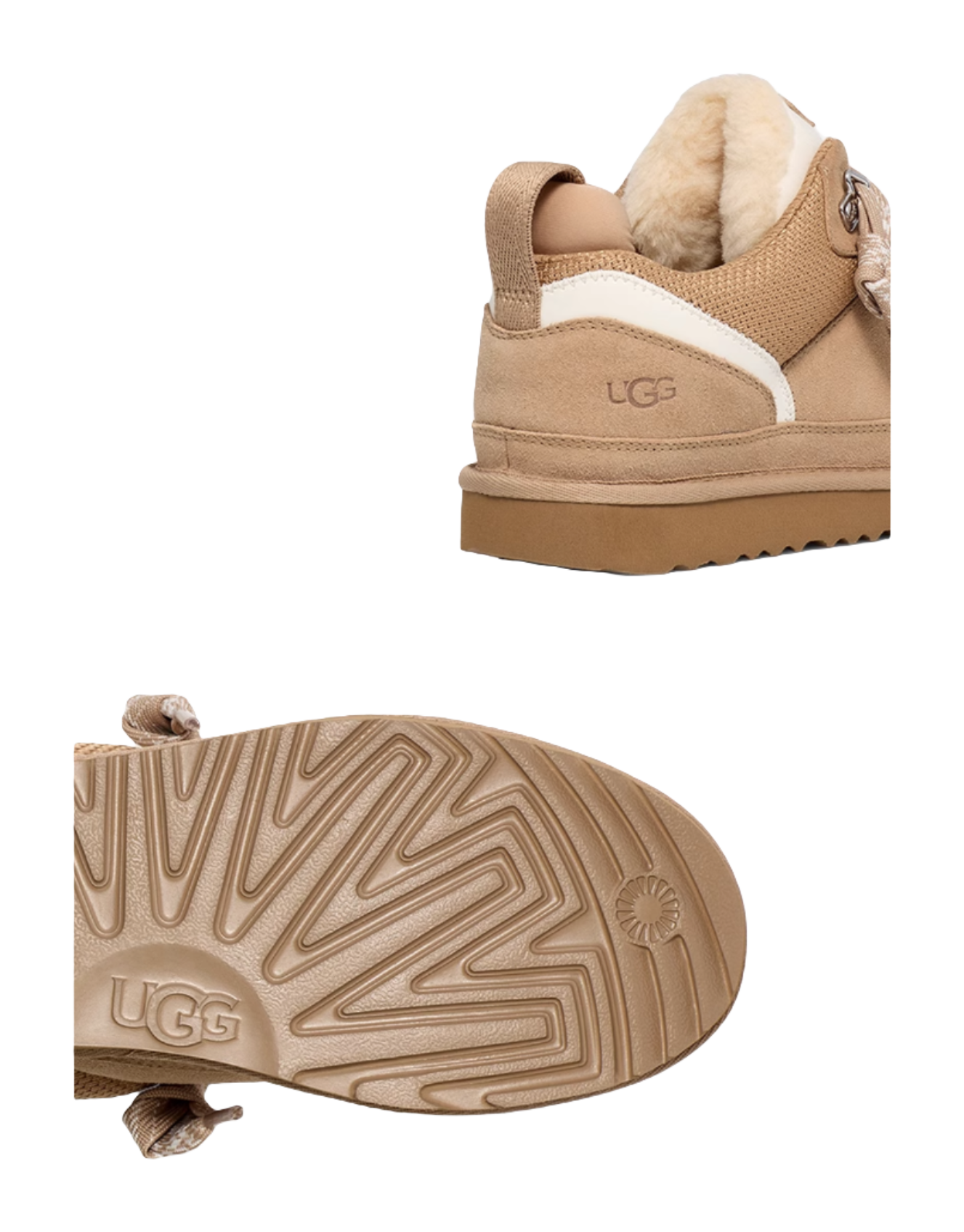 UGG Mid-Top Kids Lifestyle Shoes Sand Teenagers  VJSNEAKER