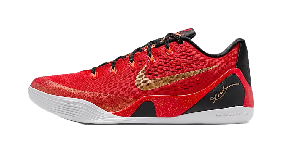 Nike Kobe 9 Breathable Rebound Grip Low top Basketball Shoes Mens Red Black  VJSNEAKER