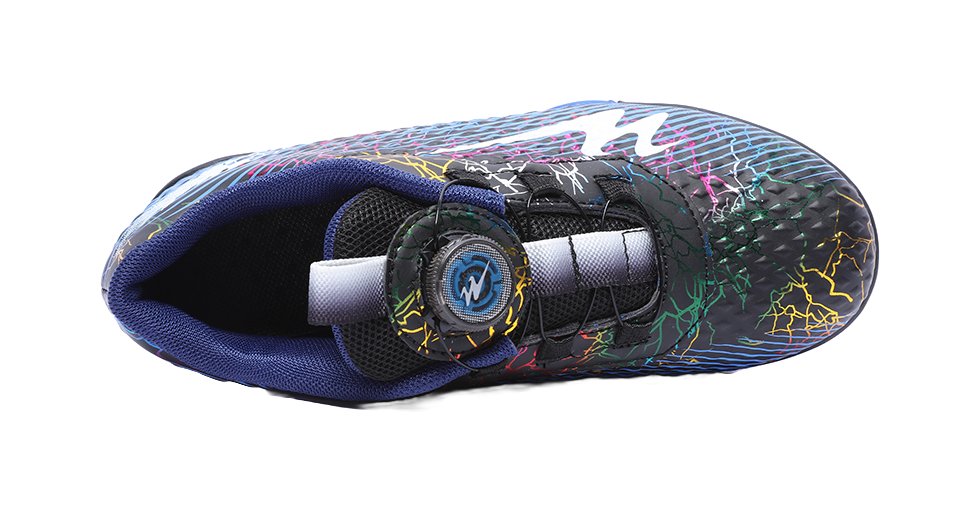 Binary Comfortable Low top Kids Soccer Shoes Blue Black Kids  vjsneaker.com