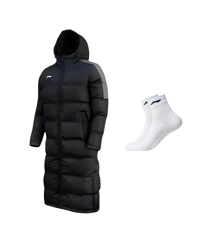 LiNing Training Series Puffer Jacket Mens Black  VJSNEAKER