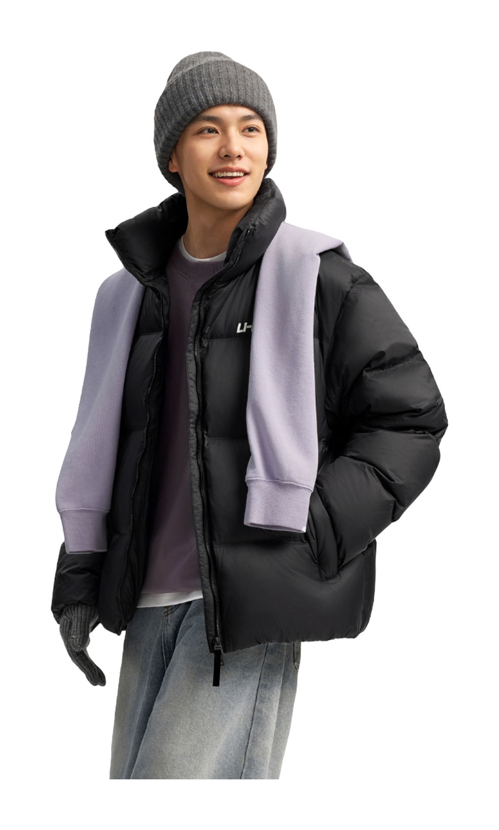 LiNing Fondue Down Series Down Jacket Unisex Black  VJ SNEAKER