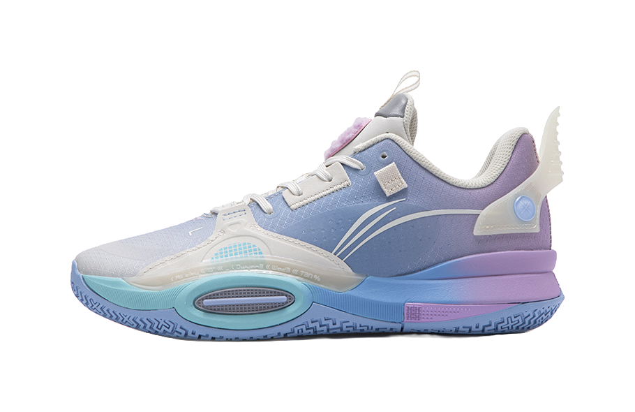 Li Ning YOUNG Low top Childrens Basketball Shoes Blue  VJSNEAKER