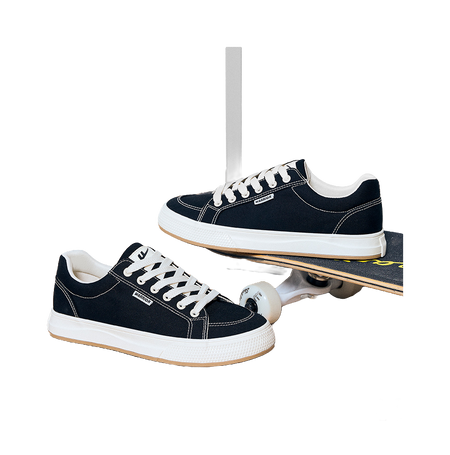 Warrior Slip Resistant Abrasion Resistant Low top Canvas Shoes Unisex Black  vjsneaker.com