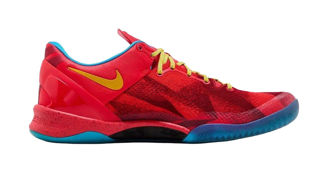Nike Kobe 8 Rebound Grip Low top Basketball Shoes Unisex Red  vjsneaker.com