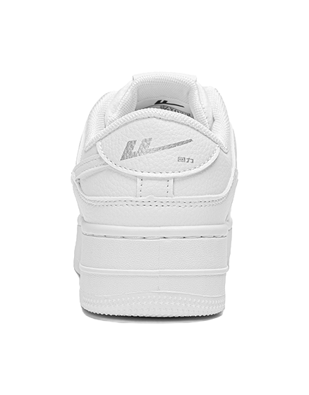 Warrior Abrasion Resistant Lightweight Height Increasing Low top Skateboard Shoes Unisex White 