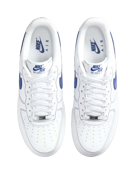 Nike Air Force 1 Low 07 LV8 White Deep Royal Blue  vjsneaker.com