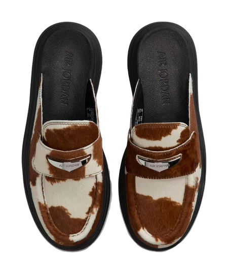 Jordan Air Jordan Mule Abrasion Resistant Closed Toe Slippers Womens Black White Brown  vjsneaker.com