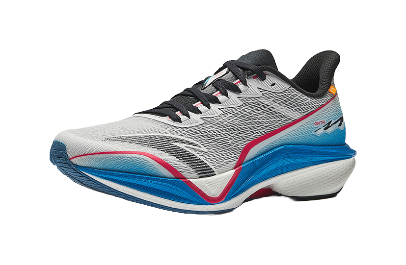 Anta MACH 5.0 Anti Slip Wear Resistant Low Top Casual Running Shoes Men's Gray Black Blue 