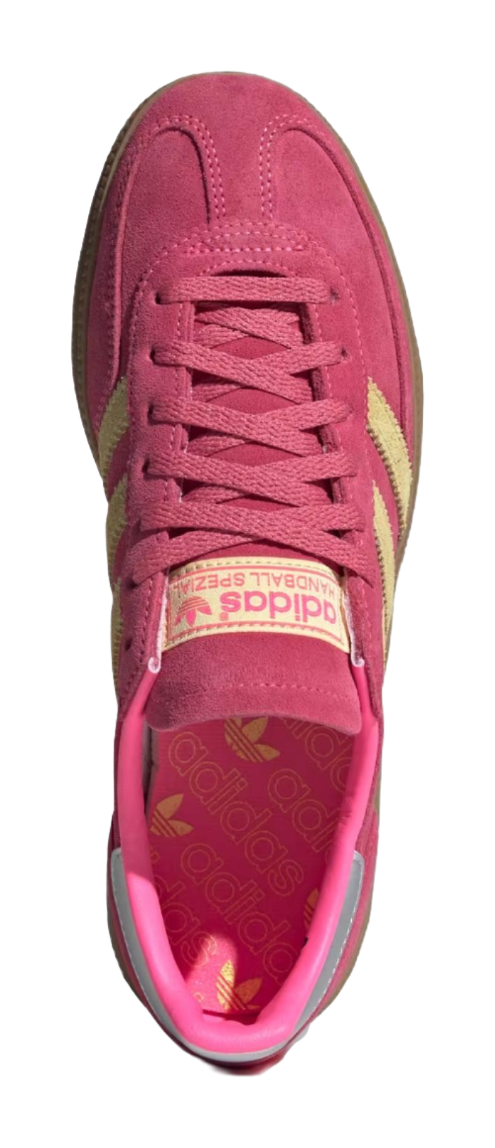 Adidas Wmns Handball Spezial Lucid Pink Almost Yellow Womens  vjsneaker.com