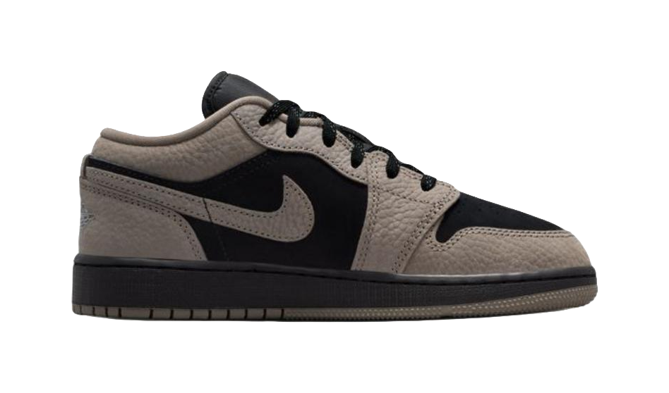 Jordan Air Jordan 1 Low top Childrens Basketball Shoes Brown Black Unisex  vjsneaker.com