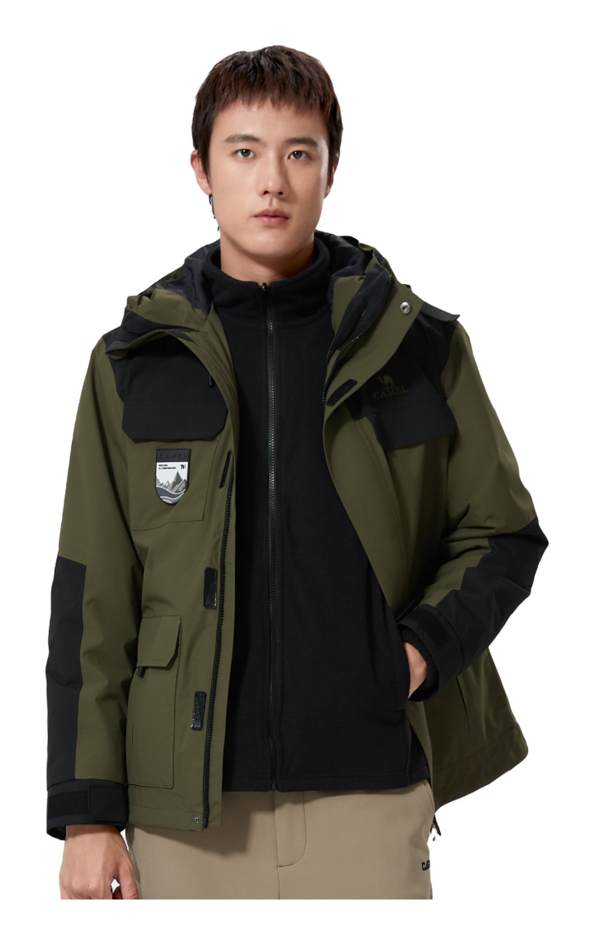 CAMEL All weather Windbreaker Jacket Unisex  vjsneaker.com