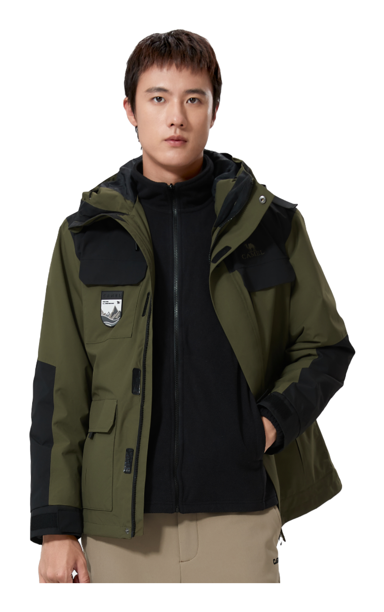 CAMEL All weather Windbreaker Jacket Unisex  vjsneaker.com