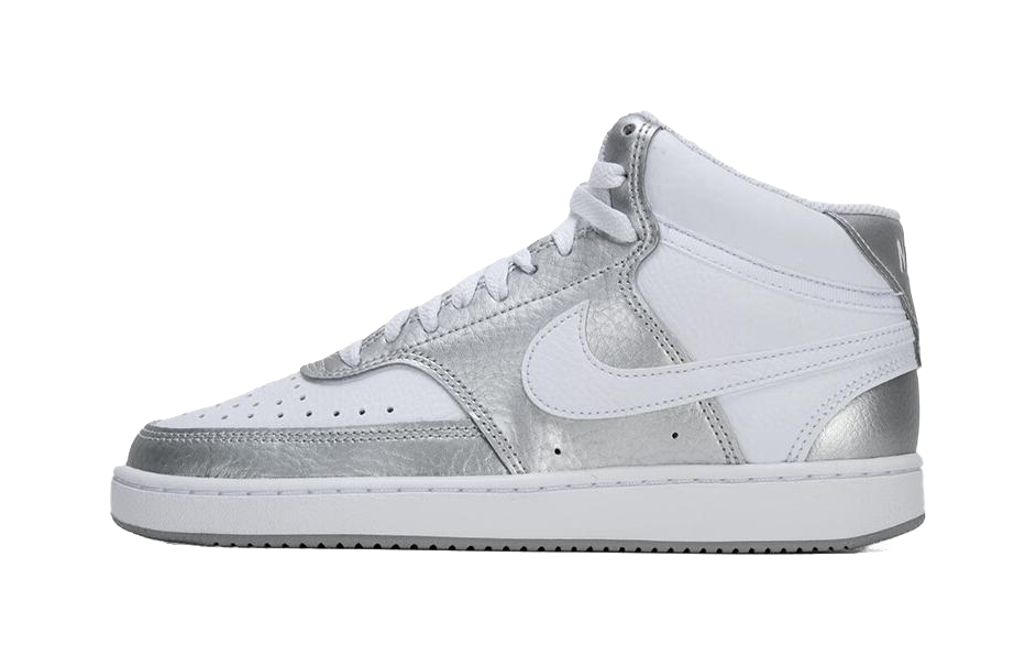 Nike Court Vision Mid Silver Grey Womens  vjsneaker.com