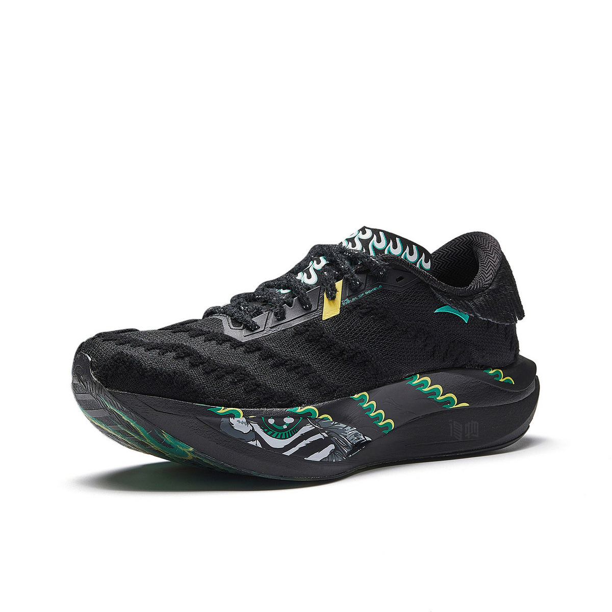Anta C202 7.0 Low top Carbon Plate Casual Running Shoes Mens Basic Black  vjsneaker.com