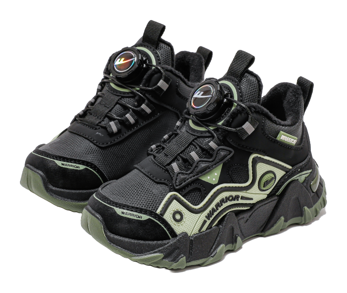 Warrior Synthetic Leather Slip Resistant Lightweight Cushioning Thermal Low top Kids Lifestyle Shoes Kids  VJSNEAKER