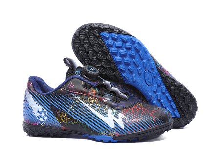 Binary Comfortable Low top Kids Soccer Shoes Blue Black Kids  vjsneaker.com