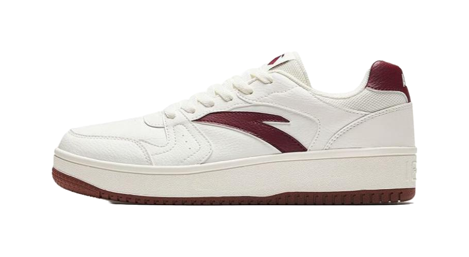 Anta Original Year Abrasion Resistant Height Increasing Low top Skateboard Shoes Men's Red White 