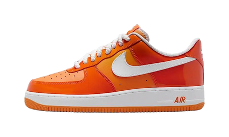 Nike Air Force 1 Low 07 Orange White Patent  vjsneaker.com