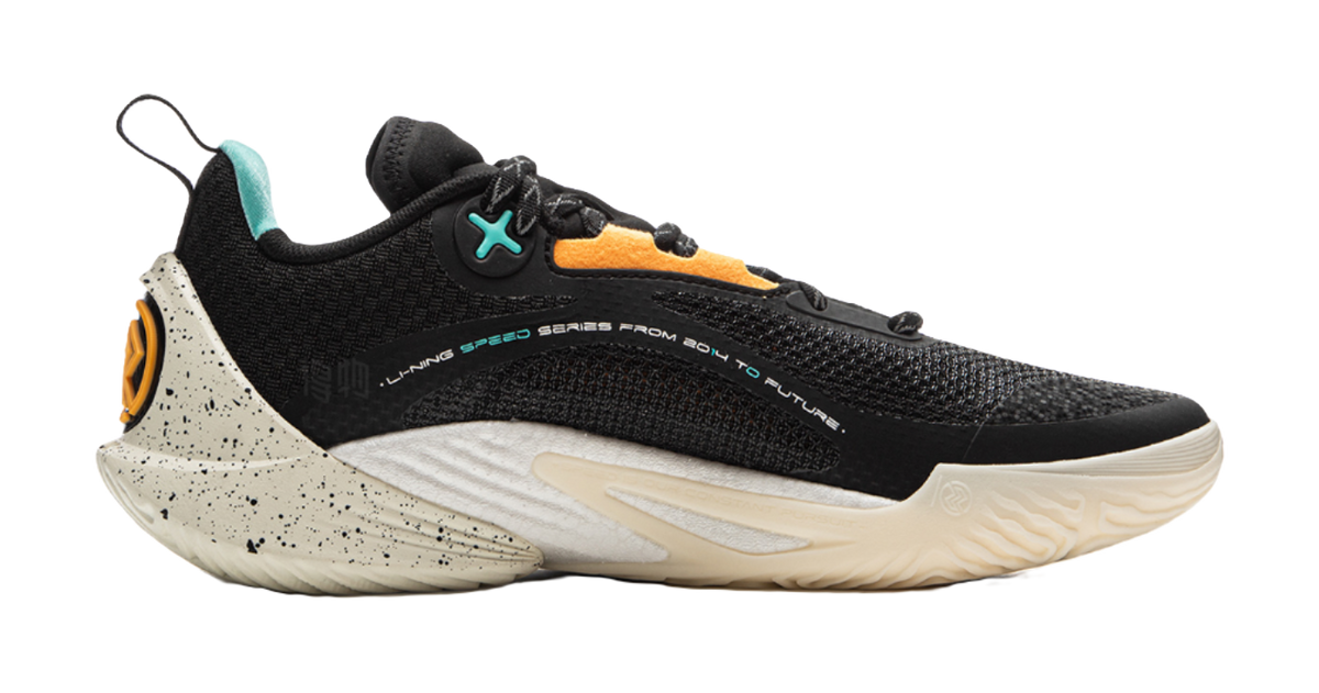 LiNing Speed 10 Shock Absorbers Slip Resistant Abrasion Resistant Breathable Low top Basketball Shoes Mens Black  VJSNEAKER