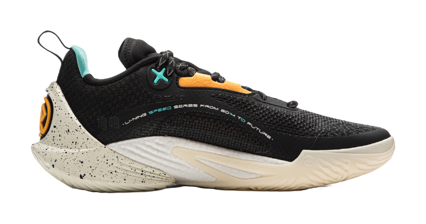 LiNing Speed 10 Shock Absorbers Slip Resistant Abrasion Resistant Breathable Low top Basketball Shoes Mens Black  VJSNEAKER