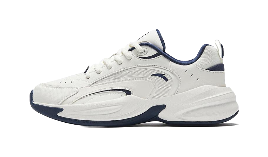 Anta ACE Abrasion Resistant Low top Chunky Sneakers Women's White Blue 