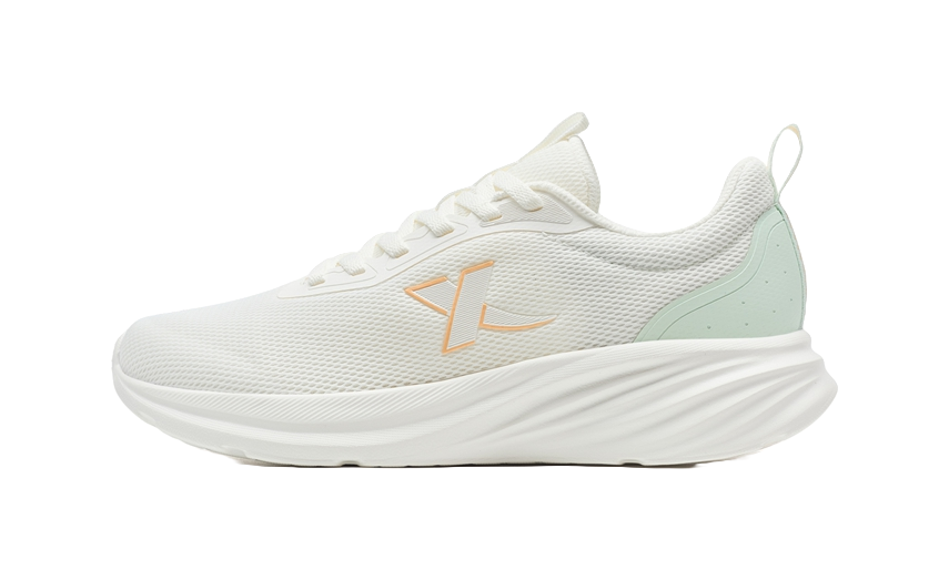 XTEP Feather Escape Wear resistant And Lightweight Low top Casual City Commute Running Shoes Women's White Green 