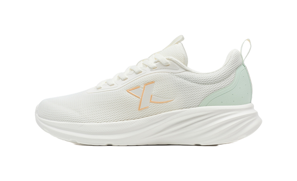 XTEP Feather Escape Wear resistant And Lightweight Low top Casual City Commute Running Shoes Women's White Green 