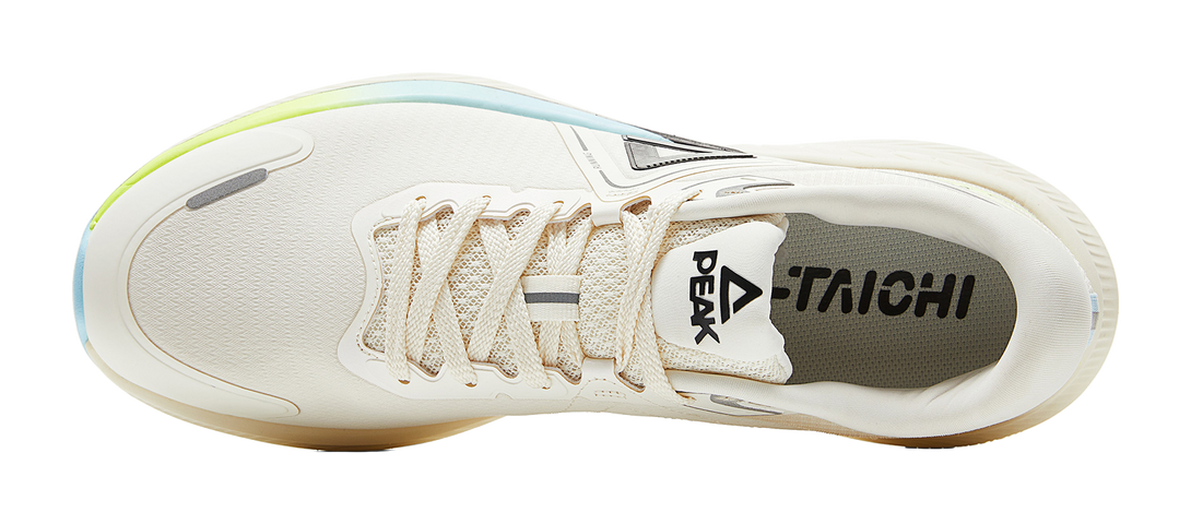 PEAK Cushioning Anti-Slip Wear-Resistant Support Balance Impact-Resistant Rebound Low-Top Running Shoes Men White Green 